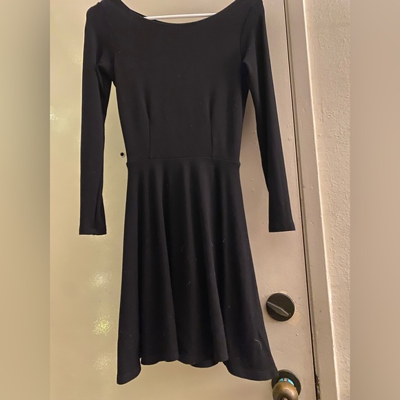 American Apparel a-line 3/4 sleeve black dress size M, NWOT - Picture 3 of 3